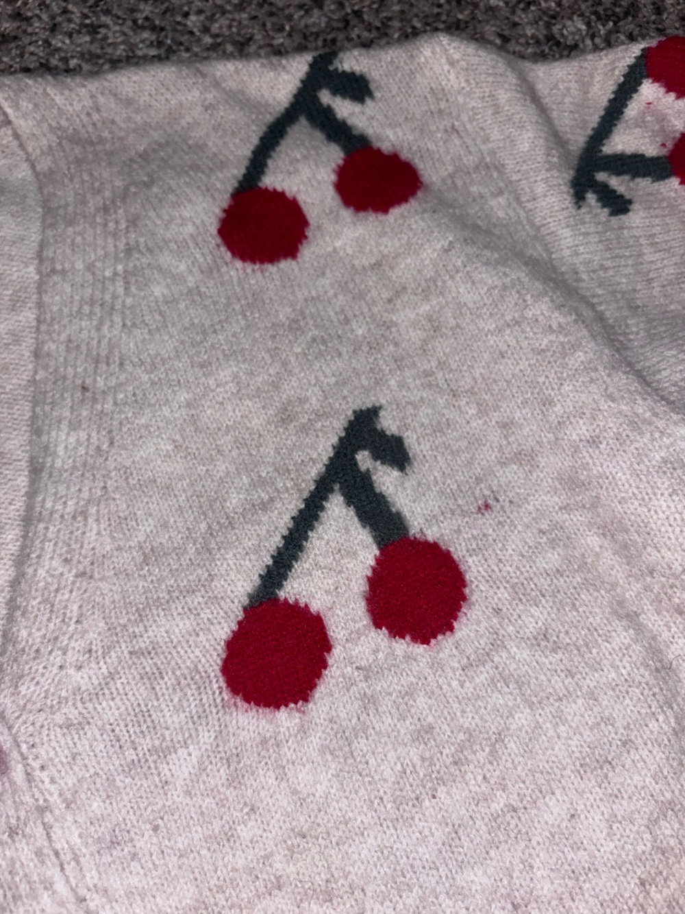 Knit cherry cardigan - Picture 4 of 5